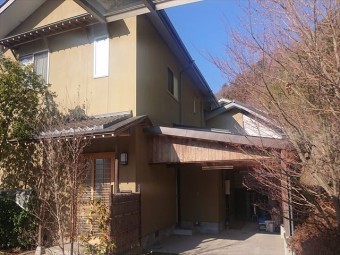 下條村外壁トタン屋根塗装足場5