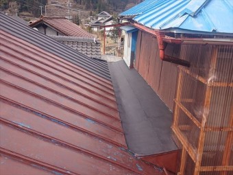 大瀬木トタン屋根下塗り1
