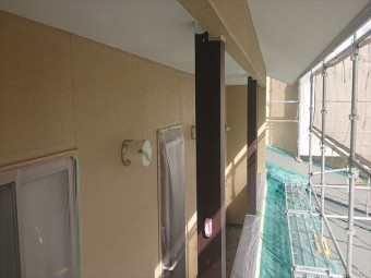 下條村外壁中塗り4