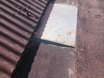 高森町雨漏れトタン屋根現調3