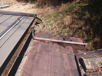 高森町雨漏れトタン屋根現調4