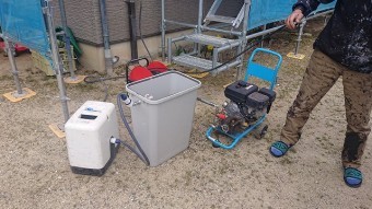 飯田市駄科トタン屋根外壁洗浄2