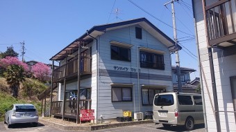 飯田市駄科 アパート足場2