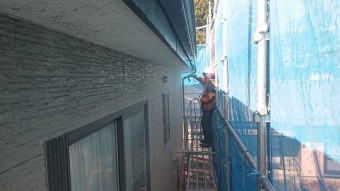 飯田市駄科トタン屋根外壁洗浄7