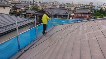 飯田市上殿岡 屋根外壁木部塗装洗浄3