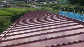 飯田市大瀬木柿ハウス上塗り4