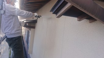 飯田市下久堅外壁塗装洗浄3