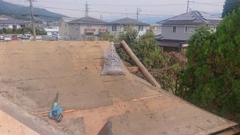 飯田市北方屋根葺き替えコンパネ貼り7