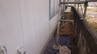 飯田市下久堅外壁塗装下塗り4