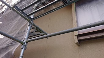 飯田市下久堅外壁塗装上塗り2