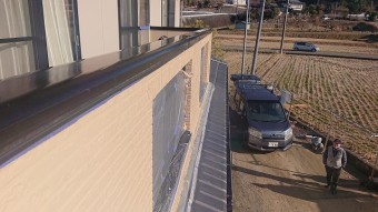 飯田市龍江 ベランダ補修上塗り2