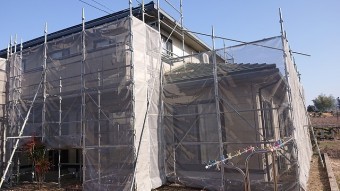 松川町パナホーム足場2