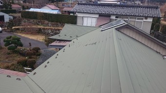 中川村トタン屋根塗装現調2