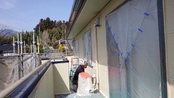 松川町パナホーム上塗り3