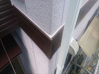 喬木村屋根外壁塗装外壁上塗り5