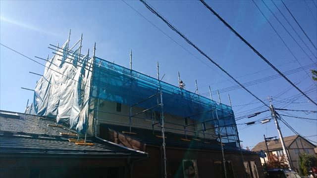 松本市三井屋根洗浄3