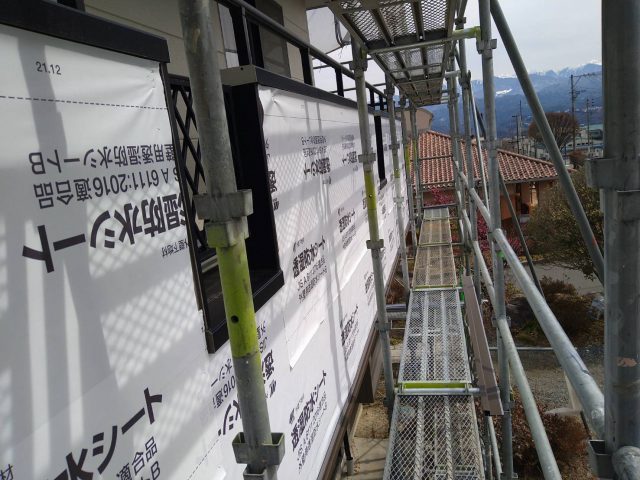 松川町屋根塗装