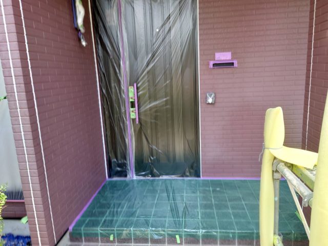 飯田市桐林　タイル調サイディングに2色塗り分け外壁塗装を行いました