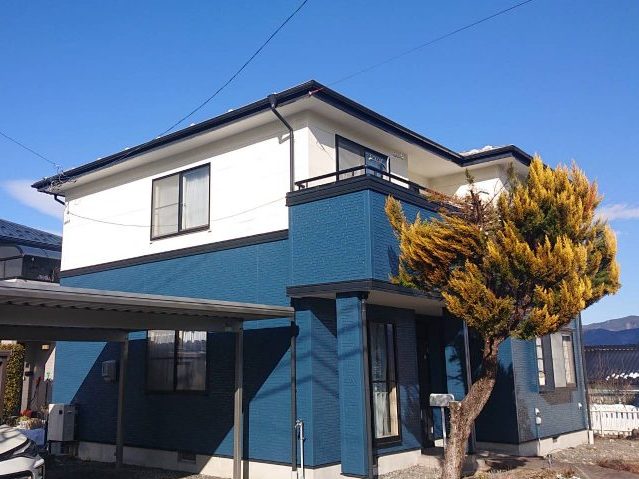 上伊那郡宮田村　W様邸にて無機フッ素塗料を使った屋根外壁塗装を行いました