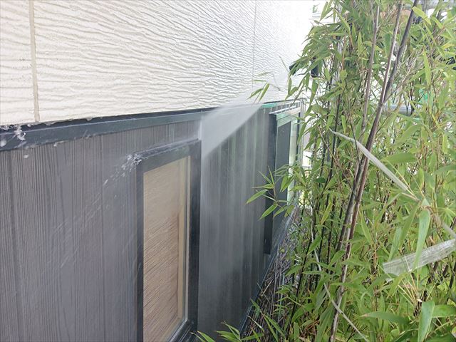 長野県駒ヶ根市外壁屋根塗装工事洗浄8