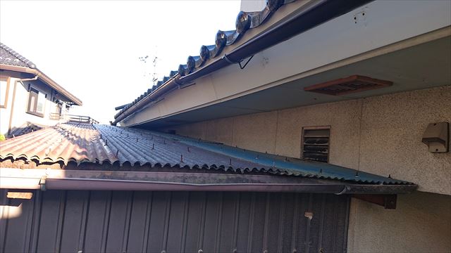 長野県駒ヶ根市雨樋交換・外壁塗装現状4