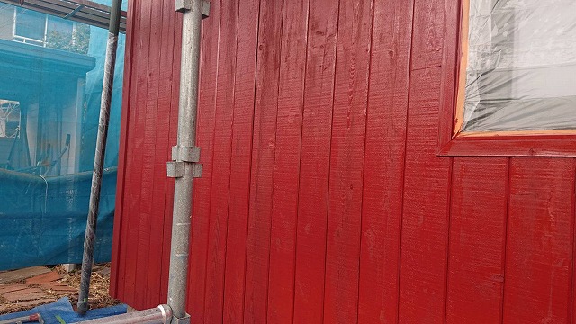 駒ケ根市外壁塗装外壁一階下塗り3