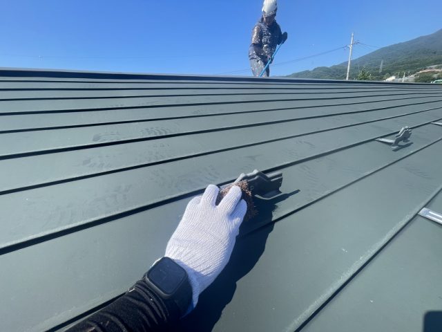 伊那市K邸ケレン作業