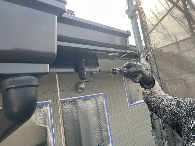 住宅外壁塗装工事の鼻隠しに対する塗り替え工程