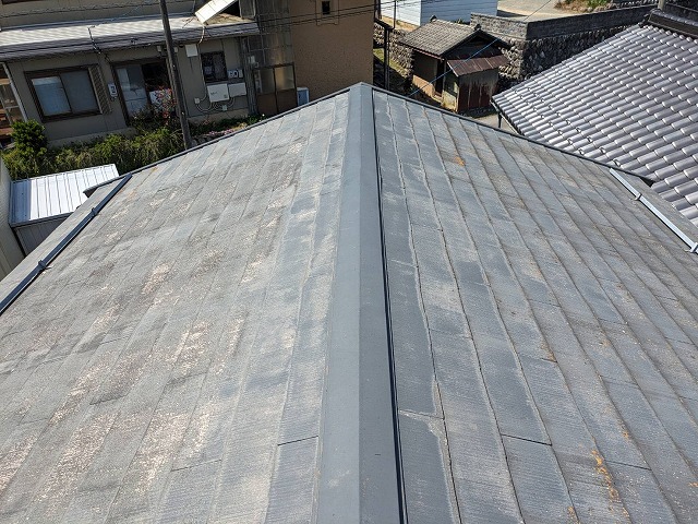 上伊那郡中川村　セキスイハウスで建てたお宅のコロニアル屋根の無料点検を行いました