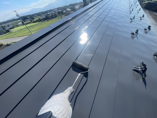 伊那市K邸上塗り