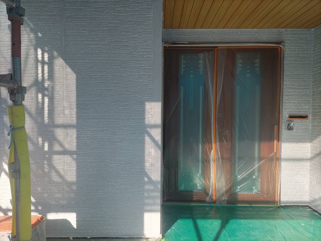 伊那市富県ALC外壁塗装下塗り4