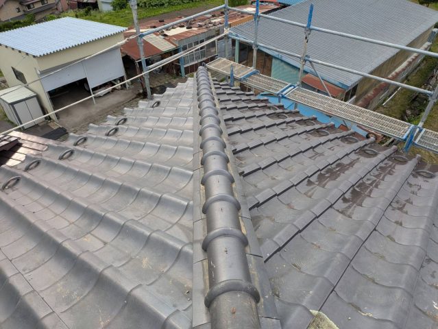 木祖村O邸瓦屋根補修後
