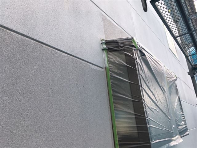 松本市外壁塗装ALC下塗り2