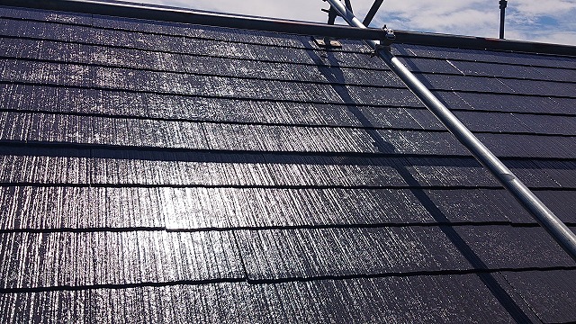 駒ケ根市遮熱塗料屋根完成8