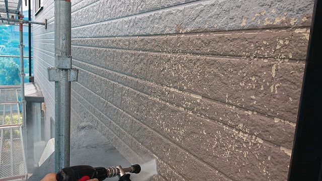 上伊那郡宮田村外壁屋根塗装外壁洗浄2