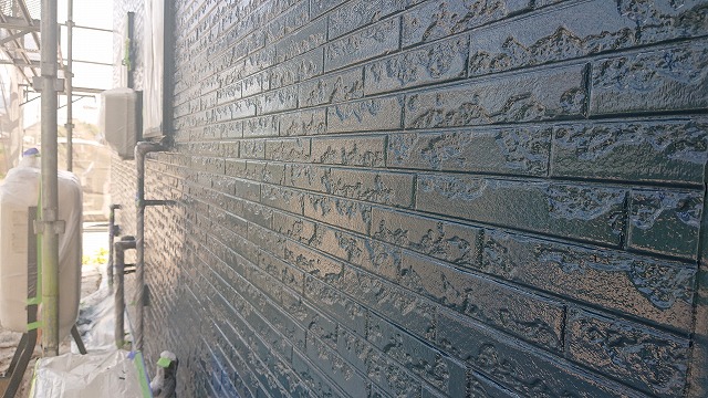 駒ケ根市屋根壁遮熱外壁上塗り5