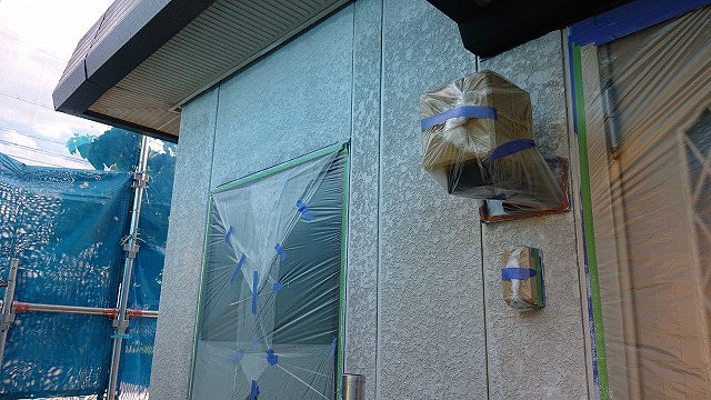 宮田村セキスイハイム屋根外壁塗装外壁下塗り4