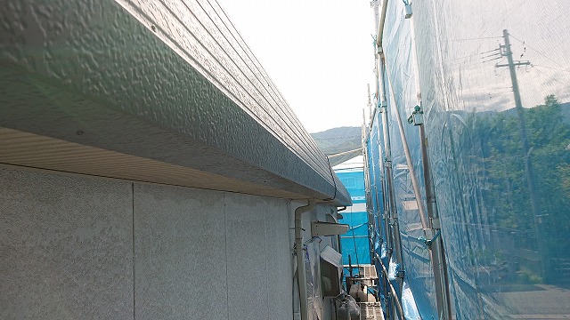 宮田村セキスイハイム屋根外壁塗装パラペット塗装3