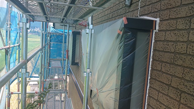 駒ケ根市急屋根外壁塗装コーキング4