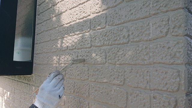 駒ケ根市・屋根・外壁・外壁上塗り2