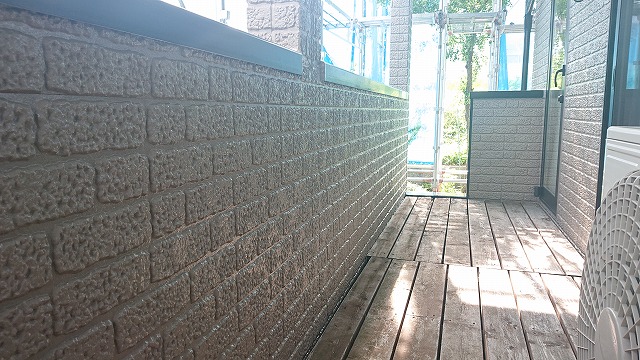 駒ケ根市・屋根・外壁・外壁上塗り1