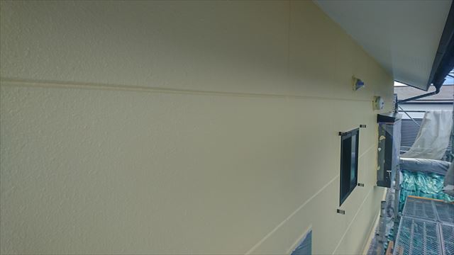 長野県駒ヶ根市赤穂　ALC外壁塗装上塗り3