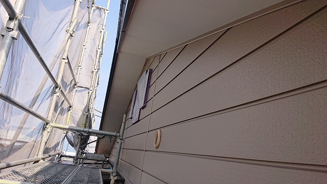 飯田市北方屋根外壁塗装　養生2