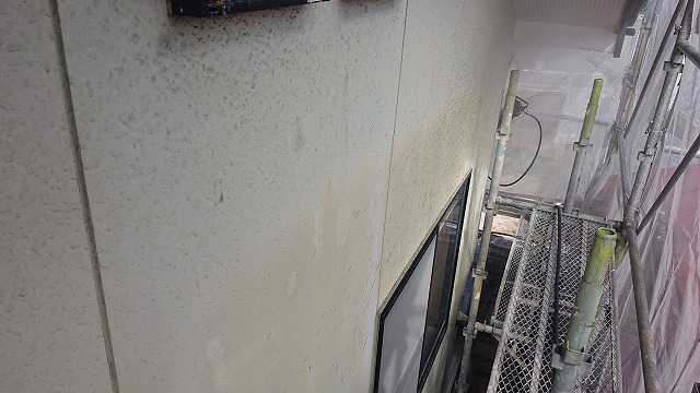 飯田市北方モルタル外壁洗浄2