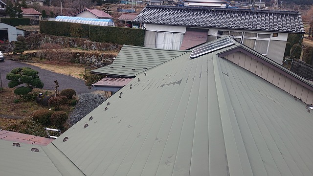 中川村トタン屋根塗装現調2