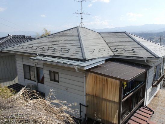 飯田市松尾屋根カバー工事施工前