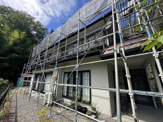 仮設足場阿南町