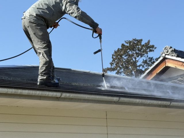 飯田市M邸洗浄作業