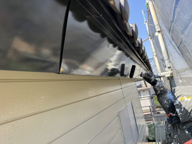 駒ヶ根市T邸雨樋交換鼻隠し塗装