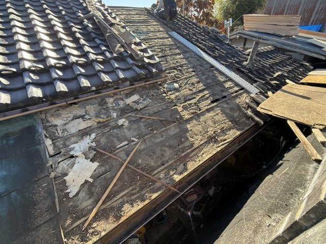 下條村S邸瓦おろし